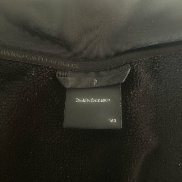 Peak Performance Junior Rider Zip Ski Mid Layer Black Size 160 (Size 14) - Picture 4 of 11